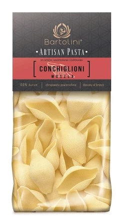 MAKARON (SEMOLINOWY) CONCHIGLIONI MUSZLE 300 g - BARTOLINI (ARTISAN PASTA)