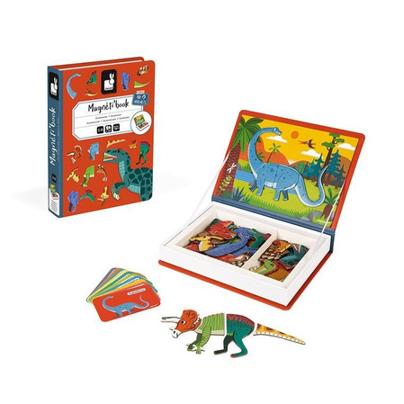 Janod Magnetyczna układanka Dinozaury Magnetibook