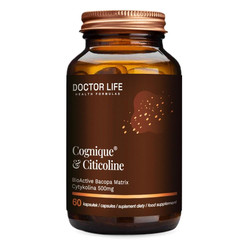Doctor Life Cognique&Citicoline Cytykolina 500mg suplement diety 60 kaps.