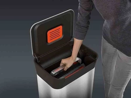 JJ - Kosz na śmieci 30l Titan, stalowy