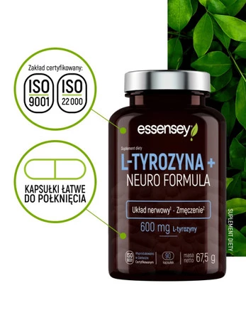 Essensey L-Tyrozyna + Neuro Formula Aminokwasy 90 kaps.