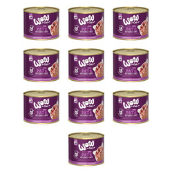 Zestaw 10x WOW CAT Senior Geflugel Ente - drób z kaczką dla kota seniora 200g