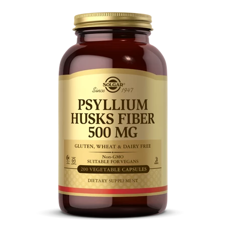Solgar Psyllium Husks Fibre 500 mg błonnik - 200 kaps.