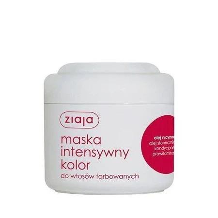 Ziaja, Maska intensywny kolor do włosów farbowanych − 200 ml