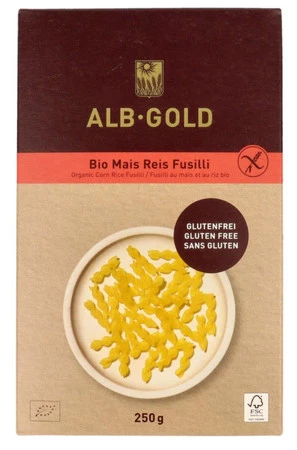 MAKARON (KUKURYDZIANO - RYŻOWY) ŚWIDERKI BEZGLUTENOWY BIO 250 g - ALB-GOLD