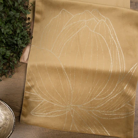 OBRUS BLINK 12 35 X 180 CM ZŁOTY