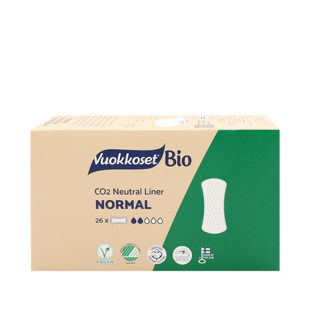 Vuokkoset, BIO, NORMAL, Wkładki higieniczne, 26 szt.