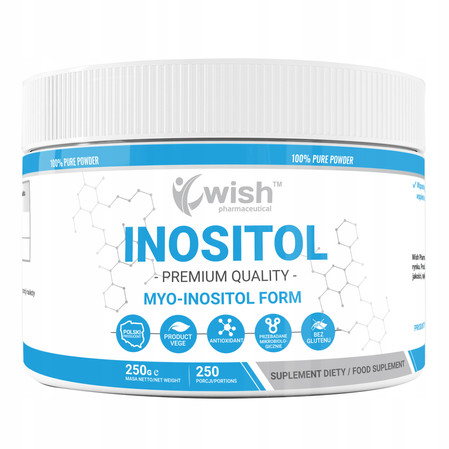 Wish Inositol Proszek Pure Witamina B8 proszek 250g vege