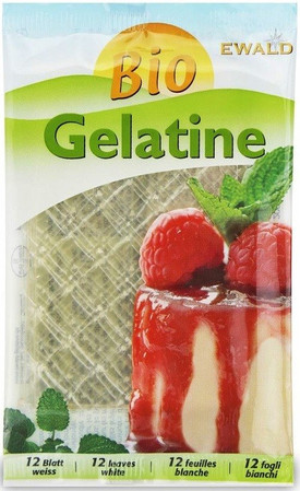 ŻELATYNA W LISTKACH (12 LISTKÓW) BIO 20 g - EWALD