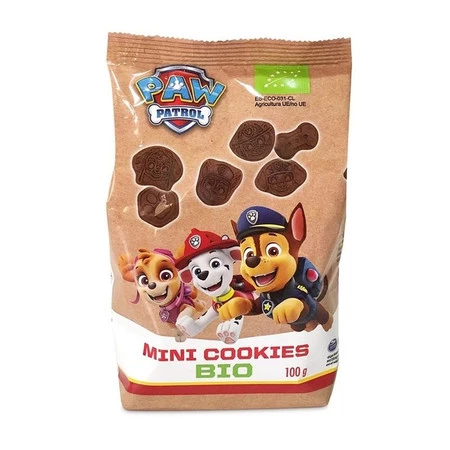 Mini ciastka kakaowe dla dzieci Psi Patrol BIO 100 g