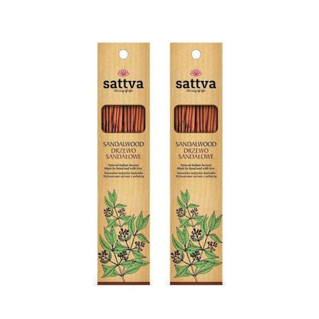 Zestaw: 2x Natural Indian Incense naturalne indyjskie kadzidełko Drzewo Sandałowe 15szt