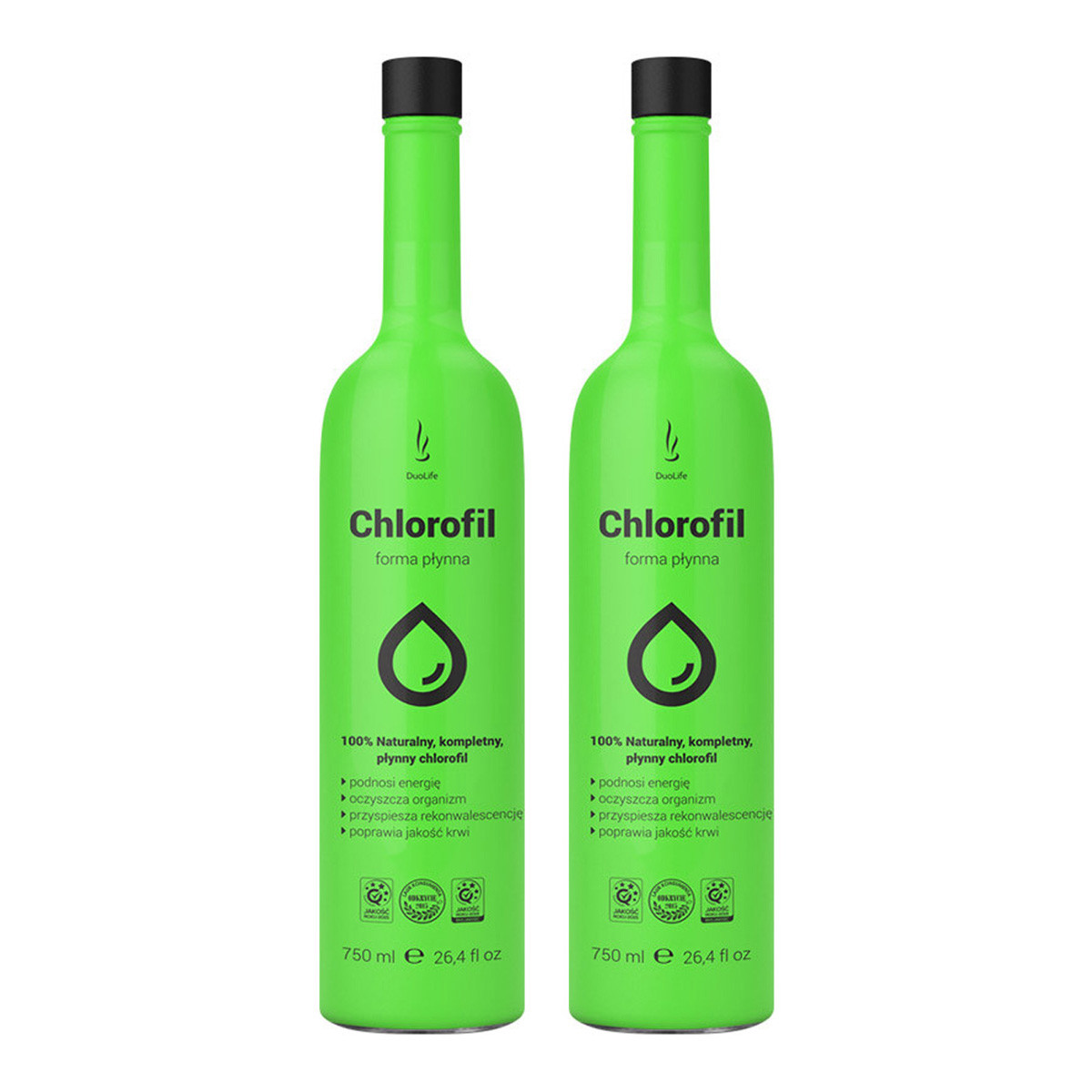Zestaw 2x DuoLife - Chlorofil w płynie - 750ml - Nabea.pl