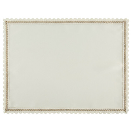 OBRUS LACE 30 X 40 CM KREMOWY