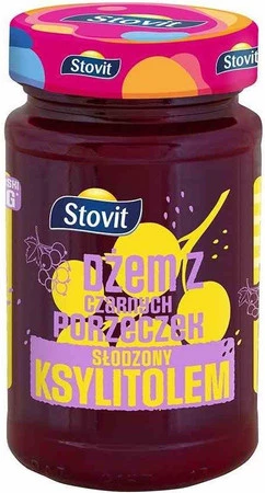 STOVIT Dżem bez dodatku cukrów z ksylitolem czarna porzeczka 250 g