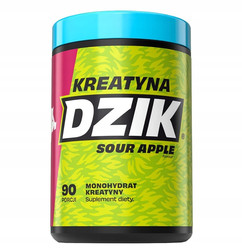DZIK KREATYNA monohydrat kreatyny 369g smak kwaśne jabłko