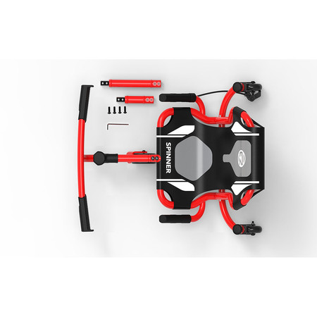 EzyRoller Spinner X Pojazd gokart napędzany nogami z funkcją 360° 4-12 lat Red