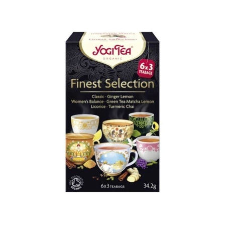 Yogi Tea Finest Selection zestaw 6X3 torebek