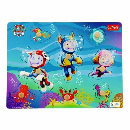 TREFL 61631 Zabawka drewniana - Puzzle medium Paw Patrol