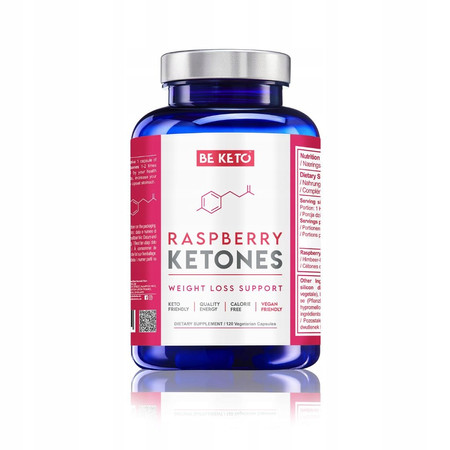 BeKeto Ketony malinowe wsparcie metabolizmu i redukcji wege 120 kaps.