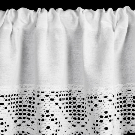 FIRANA GOTOWA ISAAC NA TAŚMIE 150 X 30 CM BIAŁY