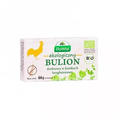 EkoWital − Bulion drobiowy w kostkach bezgl. BIO − 66 g