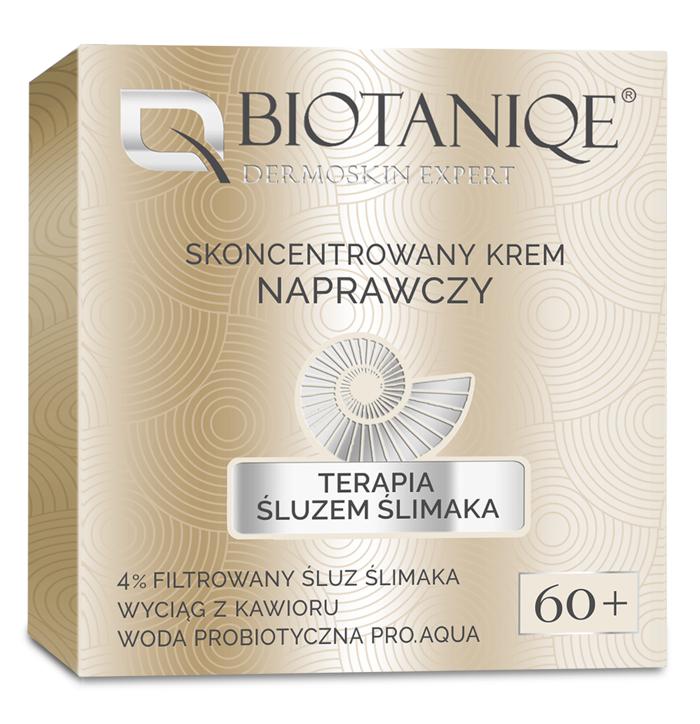 Biotaniqe - Terapia Śluzem Ślimaka, Skoncentrowany Krem Naprawczy 60+ - 50 ml