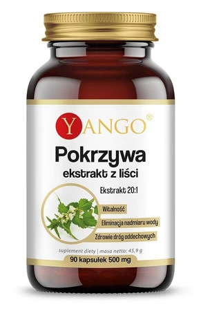 Yango − Pokrzywa, ekstrakt z liści 20:1 − 90 kaps.