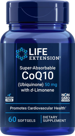 Koenzym Q10 Ubichinon Kaneka 50 mg + D-Limonen 100 mg (60 kaps.)
