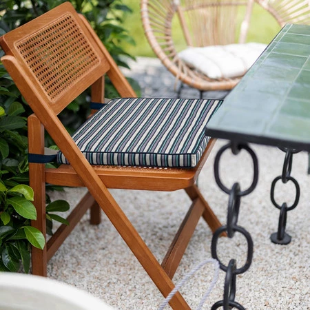 Poduszka na krzesło szerokość: 42 cm, długość: 42 cm, kolor: granatowy