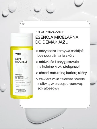 Yope - Skin Progress Esencja micelarna do demakijażu 150ml