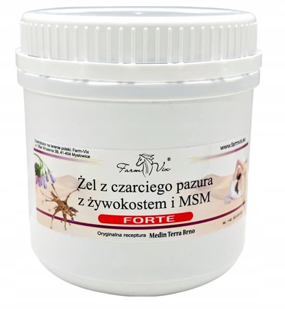 Farm-vix Żel Czarci Pazur z żywokostem i MSM forte 600g