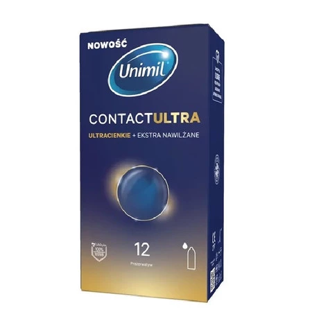 Contact Ultra ultracienkie nawilżane prezerwatywy 12szt.