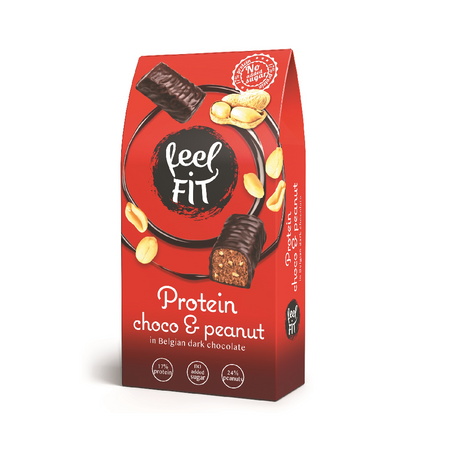 Feel FIT − Czekoladki proteinowe z orzechami − 83 g