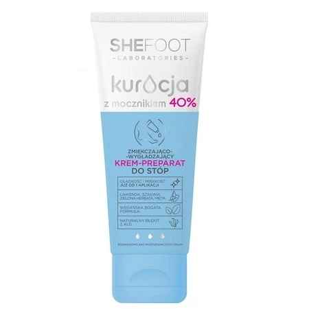 SheFoot Kuracja z Mocznikiem 40% Zmiękczająco-Wygładzający Krem-preparat do stóp 75ml