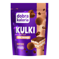 Kulki owocowo-orzechowe w kakao, o smaku titamisu bez dodatku cukru 65g