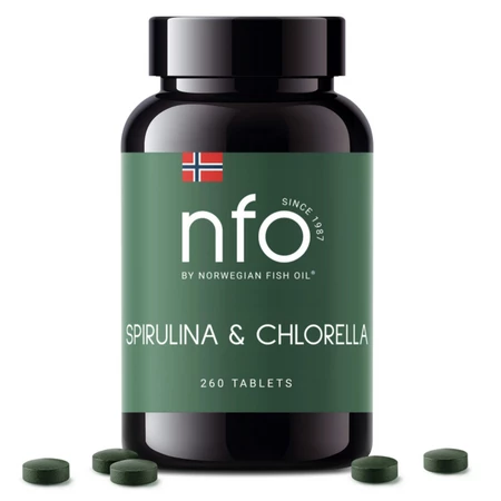 NFO Spirulina & chlorella (260 tabl.)