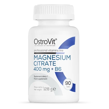 OstroVit Cytrynian Magnezu 400 mg + B6 90 tabl.