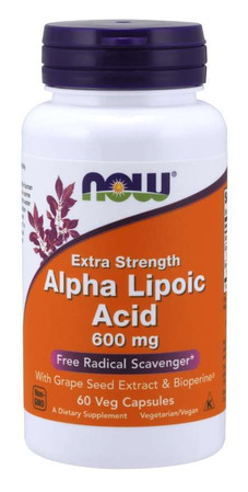  Now Foods Alpha lipoic acid na detoks 60 kaps.
