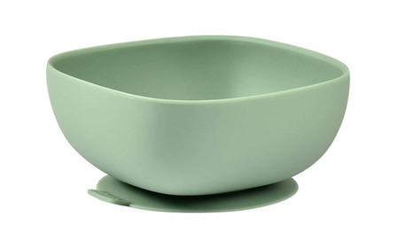Beaba Silikonowa miseczka z przyssawką sage green