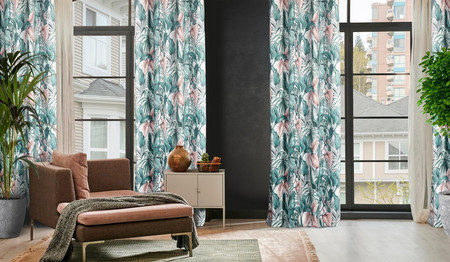 ZASŁONA GOTOWA MADERA 140 X 250 CM ZIELONY
