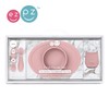 EZPZ Komplet pierwszych naczyń silikonowych First Foods Set pastelowy róż