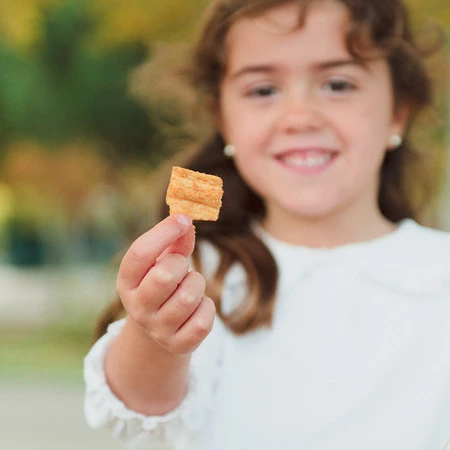 Smileat, BIO Smilondas, Chrupki z ciecierzycy, kukurydzy i soczewicy, marchewkowe 15m+, 25 g