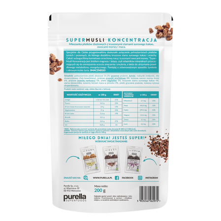 Purella Superfoods SuperMusli Koncentracja 200g