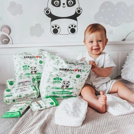Bamboolove, Bambusowe chusteczki nawilżane dla dzieci, 60 szt.