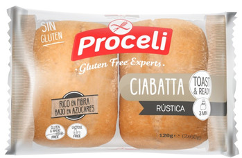 PROCELI Ciabatta bułki do zapiekania bezglutenowe 120 g