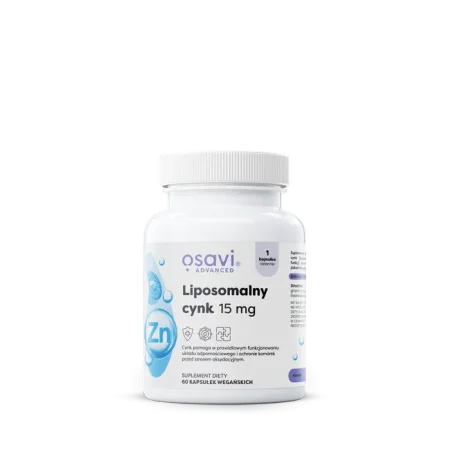 Osavi Liposomalny Cynk, 15mg - 60 vegan caps