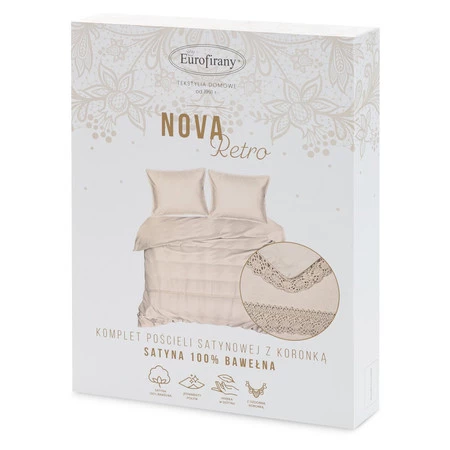 Komplet pościeli Retro 5, 160 x 200 cm, Beżowy
