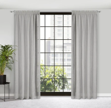 FIRANA GOTOWA KIM 2 NA TAŚMIE 140 X 300 CM SZARY