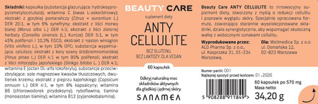 Sanamea Beauty Care Anty Cellulite 60 kaps.