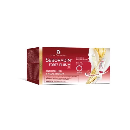 Seboradin FORTE PLUS Kuracja przeciw wypadaniu włosów Ampułki 24+ 4 szt.